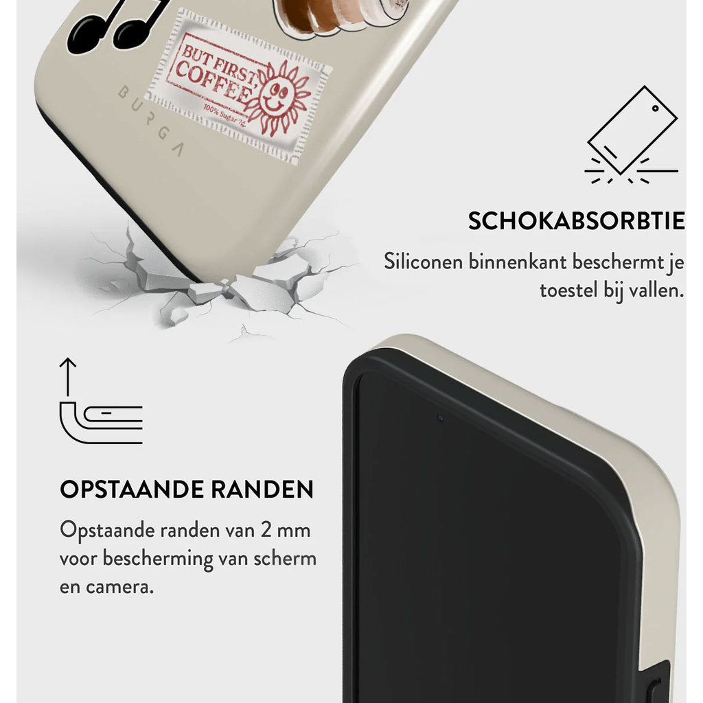 Burga Tough MagSafe Case Apple iPhone 15 - Oat Milk Please