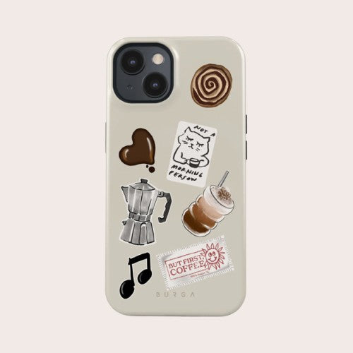 Burga Tough MagSafe Case Apple iPhone 15 - Oat Milk Please