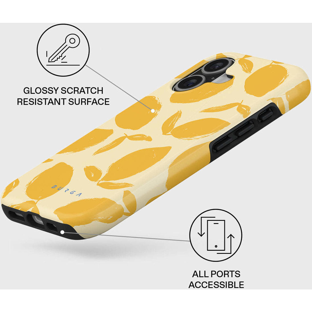 Burga Tough MagSafe Case Apple iPhone 17 - Lemon Tart