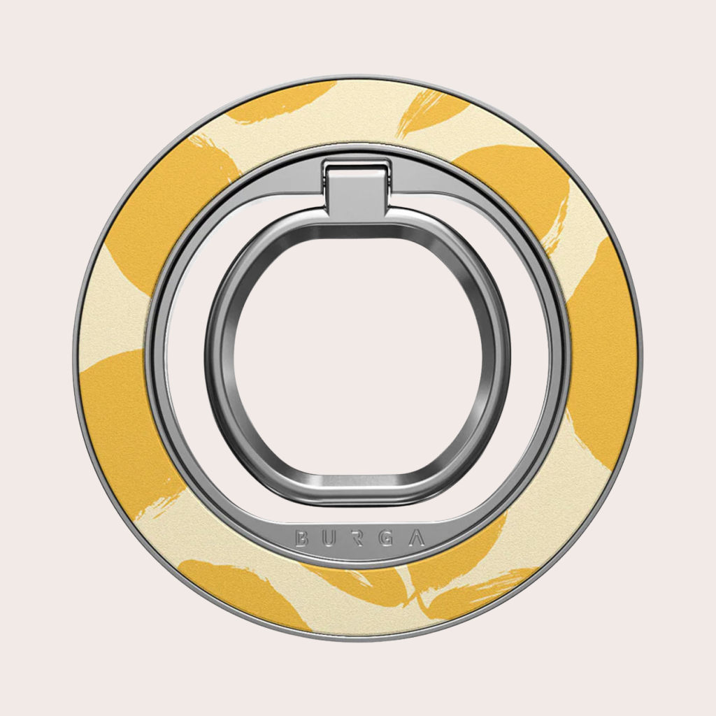Burga MagSafe Ring Holder Silver - Lemon Tart