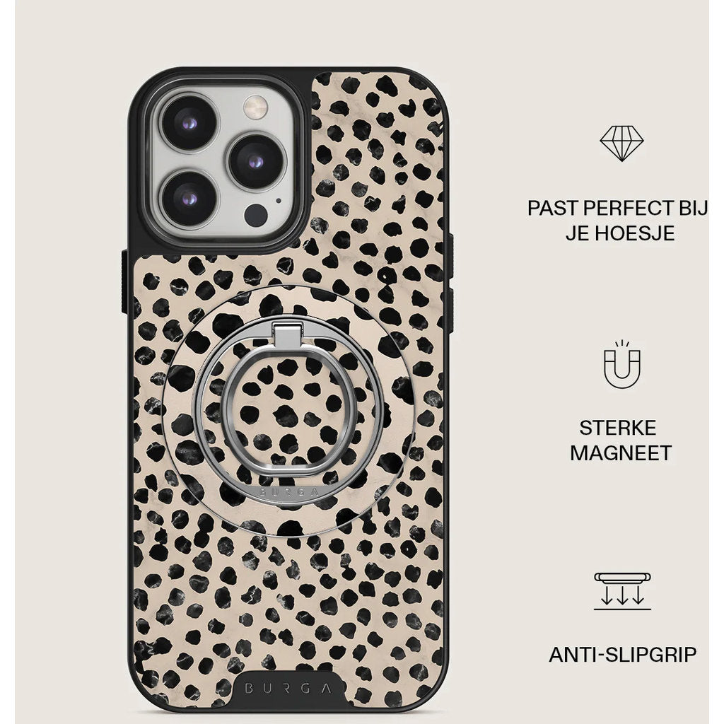 Burga MagSafe Ring Holder Silver - Almond Latte