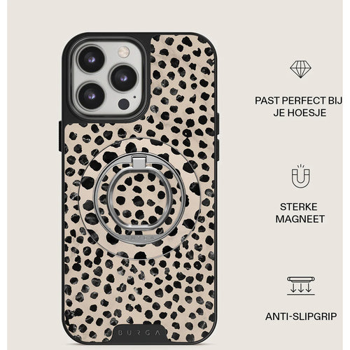 Burga MagSafe Ring Holder Silver - Almond Latte