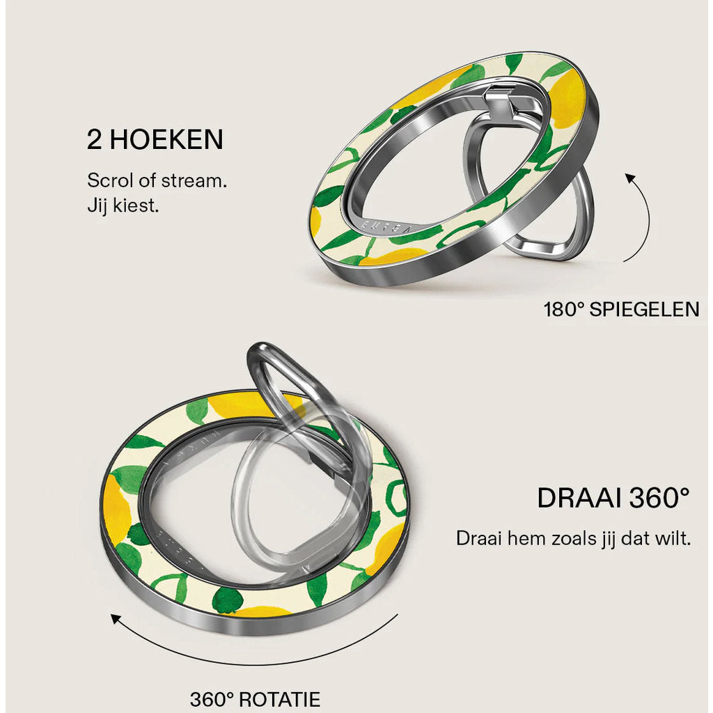 Burga MagSafe Ring Holder Silver - Capri