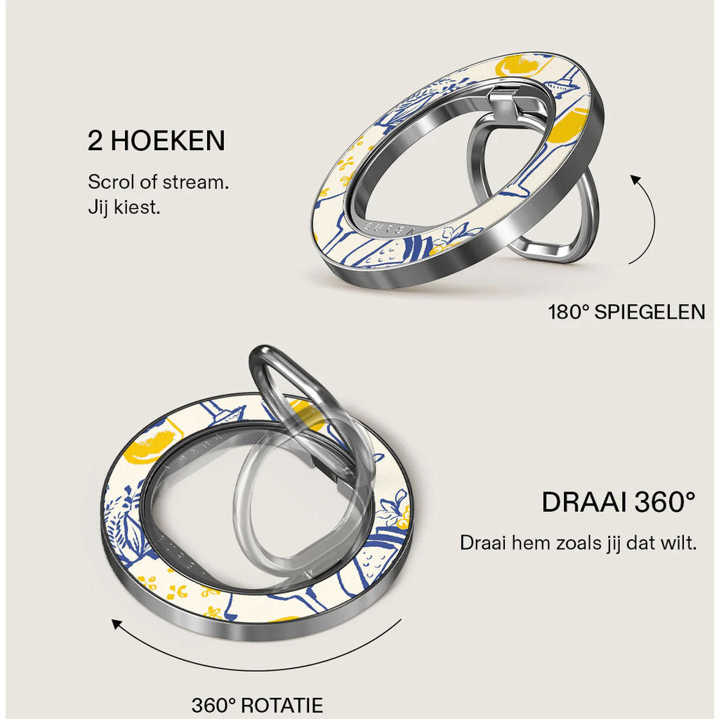 Burga MagSafe Ring Holder Silver - Couvert