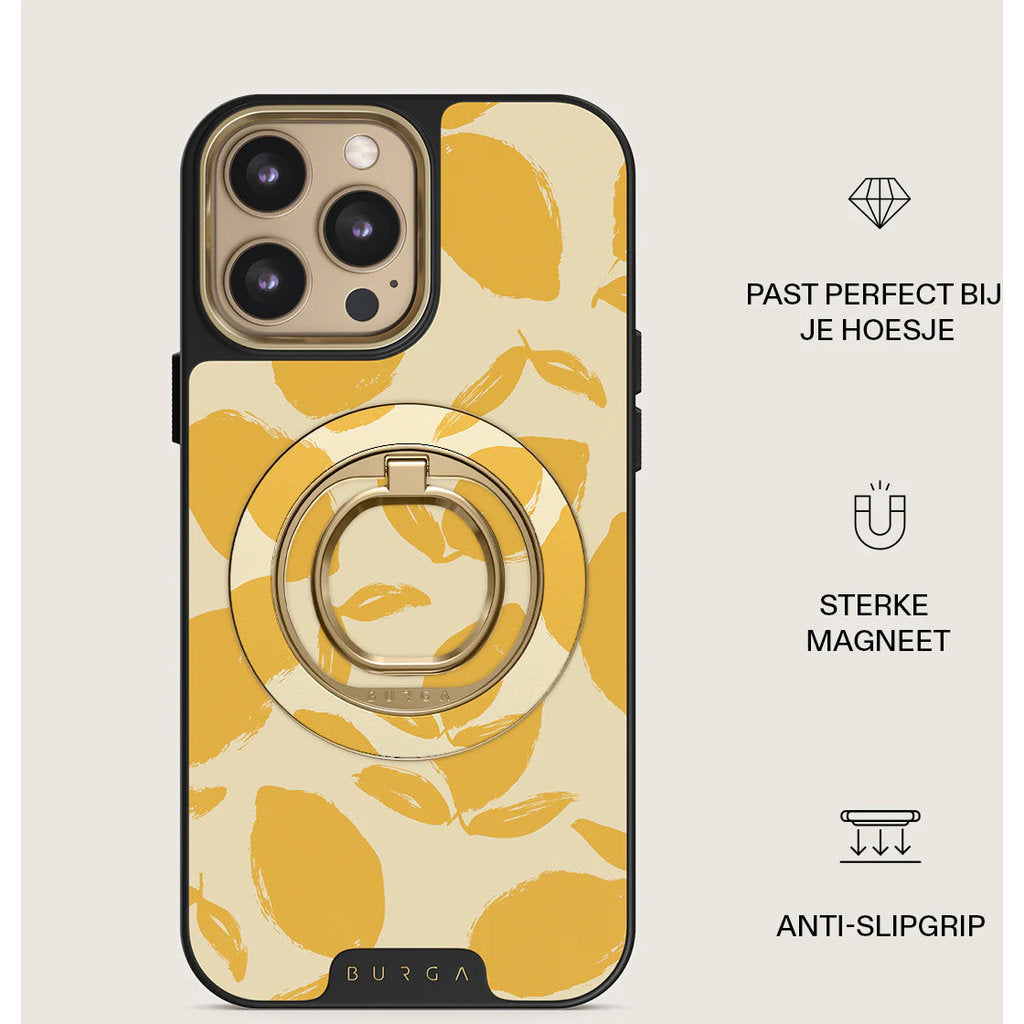 Burga MagSafe Ring Holder Gold - Lemon Tart