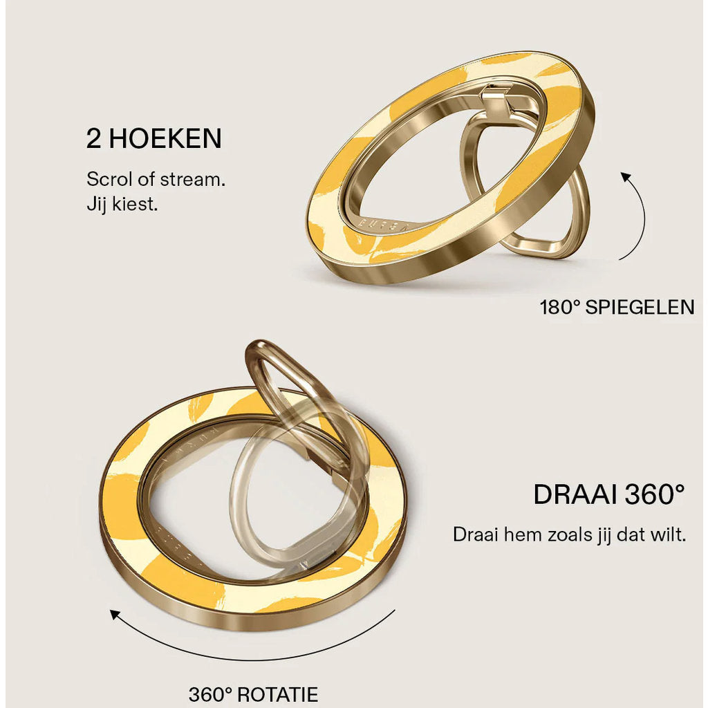 Burga MagSafe Ring Holder Gold - Lemon Tart